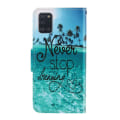 Pikkukuva 4 / 5: Wonderland Samsung Galaxy A31 kotelot - Älä koskaan lopeta unelmoimista Blue