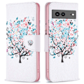 Miniatyrbillede 1 af 6: Wonderland Google Pixel 7a Flip Etui - Blomst Træ Multicolor