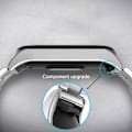 Miniatyrbillede 6 af 6: Xiaomi Mi Smart Band 4 / 3 urrem i rustfrit stål - Sort Black