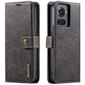 Pikkukuva 1 / 2: DG.Ming OnePlus 10r / Ace 2-in-1 Lompakko Suojakotelo - Harmaa Silver grey