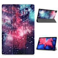 Miniatyrbillede 1 af 2: Lenovo Tab P11 mønstret flipomslag i læder - Stjernehimmel Multicolor