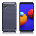Miniatyrbillede 1 af 2: Carbon Flex Etui Samsung Galaxy A01 Core - Blå Blue