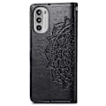 Miniatyrbillede 2 af 2: Mandala Motorola Moto G52 Flip Etui - Sort Black