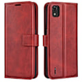 Pikkukuva 1 / 2: Nokia C2 2nd Edition nahkainen lompakokkotelo - Punainen Red
