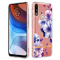 Pikkukuva 1 / 2: Erittäin ohut ja kestävä pehmeä kansi Motorola Moto E7 Power -puhelimelle - Violetti Begonia Purple