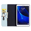 Pikkukuva 2 / 2: Samsung Galaxy Tab A 10.1 (2016) uniikki nahkakotelo - Pöllö oksalla Blue