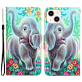 Pikkukuva 1 / 2: Wonderland iPhone 14 Plus Läppäkotelo - Elephant Multicolor
