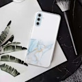 Miniatyrbild 2 av 4: Marmormotiv Samsung Galaxy A54 skal - Grå Silvergrå