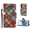 Pikkukuva 1 / 2: Wonderland Samsung Galaxy S21 Flip Case - Rhombus Multicolor