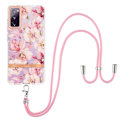 Miniatyrbillede 1 af 2: Slankt og holdbart softcover med lanyard til Samsung Galaxy S20 FE 2022 / S20 FE 5G - Lyserød Gardenia Pink