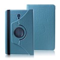 Miniatyrbillede 1 af 2: Samsung Galaxy Tab A 10.5 beskyttelsesetui i kunstlæder med Litchi tekstur og stativ - Baby Blå Blue