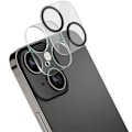 Miniatyrbild 1 av 2: IMAK iPhone 13 Mini kameralinsskydd i härdat glas + linsskydd i akryl Transparent
