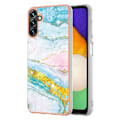 Miniatyrbillede 1 af 5: Marble Samsung Galaxy A14 Etui - Green Color Mix Green