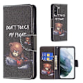 Miniatyrbillede 1 af 2: Wonderland Samsung Galaxy S21 FE Flip etui - Bjørn Black