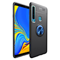 Miniatyrbild 2 av 2: Samsung Galaxy A9 (2018) kickstand-fodral med fingerring - Svart / Blå multifärg