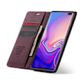 Pikkukuva 2 / 2: suojakoteloME Samsung Galaxy S10 Plus auto-absorbed nahkainen flip suojakotelo - Punainen Red