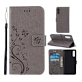 Pikkukuva 1 / 2: Butterfly Samsung Galaxy A50 nahkakotelo - Harmaa Silver grey