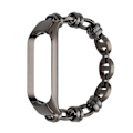 Miniatyrbild 1 av 2: Xiaomi Mi Smart Band 4 / 3 moderiktigt klockarmband i rostfritt stål - Svart Svart
