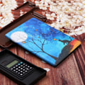 Miniatyrbillede 2 af 2: Huawei MediaPad M5 Lite 10 mønster læderflip etui - Træ Og Kat Black