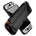 Miniatyrbild 1 av 2: Nintendo Switch OLED enkelt TPU-skydd - Svart Svart