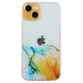 Miniatyrbillede 1 af 2: Marmor etui til iPhone 15 - Gul Multicolor