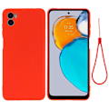 Miniatyrbillede 1 af 2: Matte Liquid Motorola Moto E22s silikone cover - Rød Red