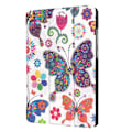 Miniatyrbillede 2 af 2: Huawei MediaPad T3 7 Læder etui med magnetisk lås - Farverig sommerfugle Multicolor