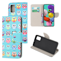Pikkukuva 1 / 2: Wonderland Samsung Galaxy A51 flip kotelot - Suloinen Pöllöt Multicolor