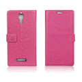 Miniatyrbild 1 av 2: Acer Liquid Zest Plus lychee fiber läderfodral - Varm rosa Rosa