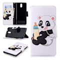 Miniatyrbillede 1 af 2: Wonderland Nokia 3.1 etui - Panda Holder en Flaske Black