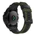Miniatyrbillede 1 af 2: Garmin Fenix 5X / Fenix 5X Plus / Fenix ​​3 / Fenix ​​3 HR urrem i ægte læder - armygrøn Green