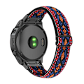 Miniatyrbild 1 av 2: Elastiskt klockarmband i nylon som andas för Garmin-klocka - Orange Rosa multifärg