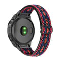 Miniatyrbillede 1 af 2: Elastisk, åndbar nylon-urrem til Garmin-ur - Orange Pink Multicolor
