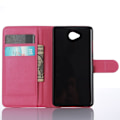 Pikkukuva 2 / 2: Microsoft Lumia 650 Litsi Pintainen Nahkakotelo Lompakko - Rosee Pink