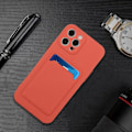 Pikkukuva 2 / 2: Card Holder Suojakuori For iPhone 12 Pro Max - Coral Red Red