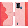 Miniatyrbild 1 av 2: Tvåfärgat Nokia G11 Plus fodral i läder - Rosa Rosa