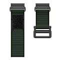 Miniatyrbild 2 av 2: Garmin Fenix 7X / 6X / 6X elastiskt klockarmband i nylon - Militärgrön Grön
