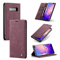 Pikkukuva 1 / 2: suojakoteloME Samsung Galaxy S10 auto-absorbed nahkainen flip suojakotelo - Punainen Red