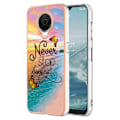 Miniatyrbillede 1 af 2: Marble design Nokia G20 / Nokia G10 cover - Hold Aldrig Op Med At Drømme Multicolor