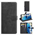 Pikkukuva 2 / 2: Lompakko Nahkakotelo For Realme Gt Neo 3t / Gt Neo2 / Gt2 - Musta Black