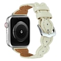 Pikkukuva 1 / 2: Apple Watch Series 8 (41mm) aitoa nahkaa, kandeerattuja hiuksia - Valkoinen White