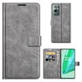 Miniatyrbillede 1 af 2: Wallet-style Læder Etui til Oneplus 9 Pro - Grå Silver grey