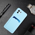 Pikkukuva 2 / 2: Card Holder Suojakuori For Xiaomi 11 Lite 5g Ne / Mi 11 Lite 5g / 11 Lite - Taivaansininen Blue