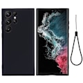 Pikkukuva 1 / 6: Matta nestesilikoninen kuori Samsung Galaxy S23 Ultra - Musta Black