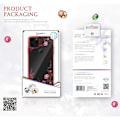 Pikkukuva 2 / 2: Kavaro iPhone 11 Pro Max Flora Crystal Case - Punainen Red