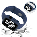 Miniatyrbild 6 av 6: Apple Watch SE 2022 (40mm) cover with tempered glass screen protector - Dark Blue Blå