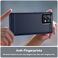 Miniatyrbillede 5 af 6: Carbon Flex Etui Motorola Moto X40 / X40 Pro / Edge Plus (2023) - Blå Blue