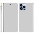 Pikkukuva 1 / 2: Mirror iPhone 14 Pro Max flip case - Hopea Silver grey