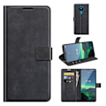 Miniatyrbillede 2 af 2: Wallet-style Læder Etui til Nokia 1.4 - Sort Black