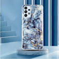 Miniatyrbild 2 av 2: Marmormotiv Samsung Galaxy A52s 5G / Samsung Galaxy A52 5G / Samsung Galaxy A52 skal - Grå Silvergrå